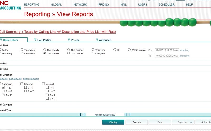 Image of a sample report
