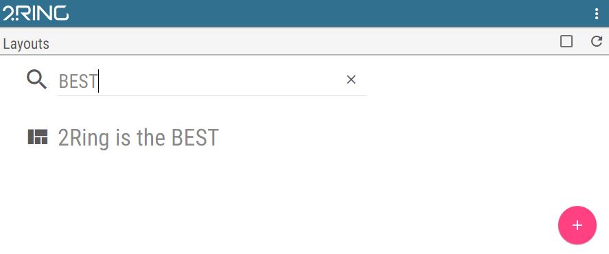 Layout List Filter