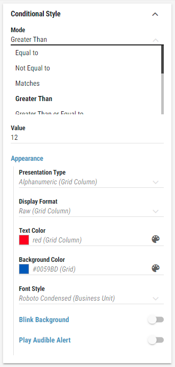 Flexible Value Ranges Configuration