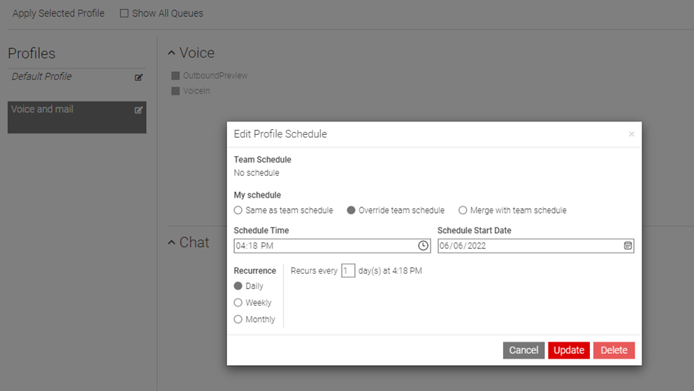 2Ring Gadgets for Cisco Finesse Team Profile View